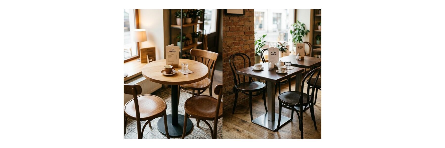 Sind runde oder eckige Bistrotische besser? - 