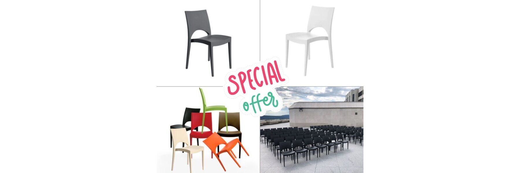 Special Offer - Special Offer: Design-Stapelstuhl Milan