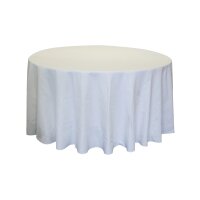 Tablecloth damask D230cm white 215g-qm
