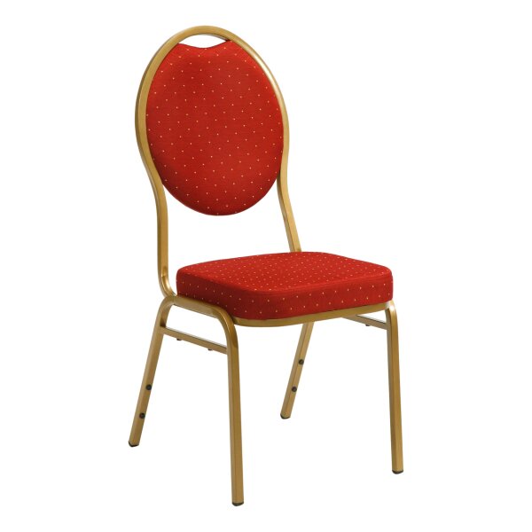 Banquet chair Cholet BC 1100 Gold / red with dots