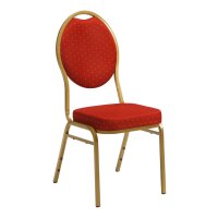 Banquet chair Cholet BC 1100 Gold / red with dots