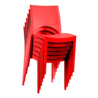Stacking Chair Milan Red
