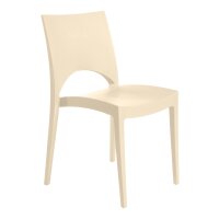 Stacking Chair Milan Plastic Ivory