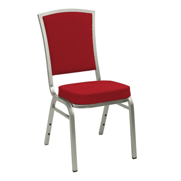 Stacking Chair Banquet BC 2400 Aluminium without armrests Champagne Red