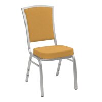 Stacking Chair Banquet BC 2400 Aluminium without armrests Silver Beige