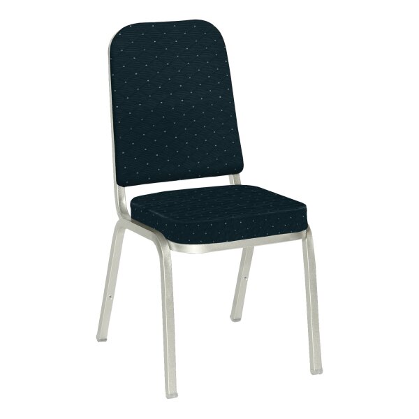 Stacking Chair Banquet BC 2600 Aluminium without armrests Champagne Blue with Dots