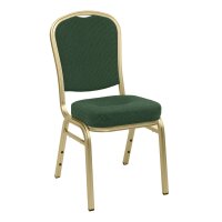 Stacking Chair Banquet BC 2800 Aluminium without armrests Gold Green