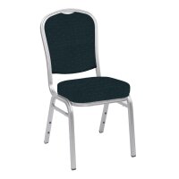 Stacking Chair Banquet BC 2800 Aluminium without armrests Silver Blue with Dots