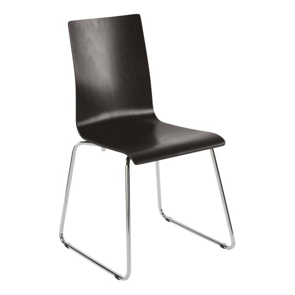 Stacking Chair Oslo Skid Chrome/ Wenge
