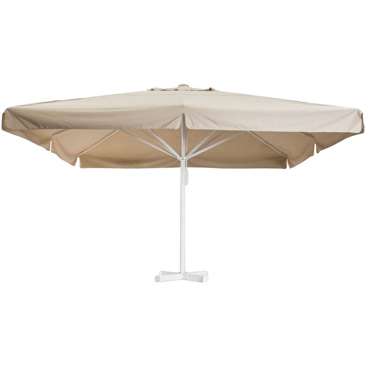 Sonnenschirm Sun mit Volant 350 x 350 cm Beige