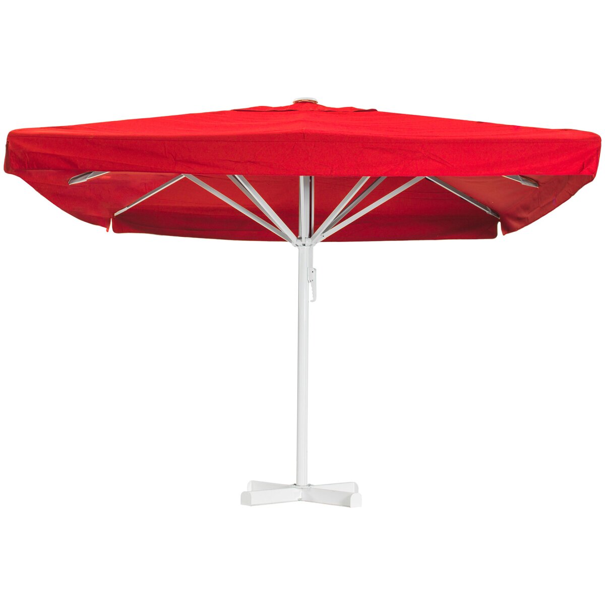 Sonnenschirm Sun mit Volant 350 x 350 cm Rot