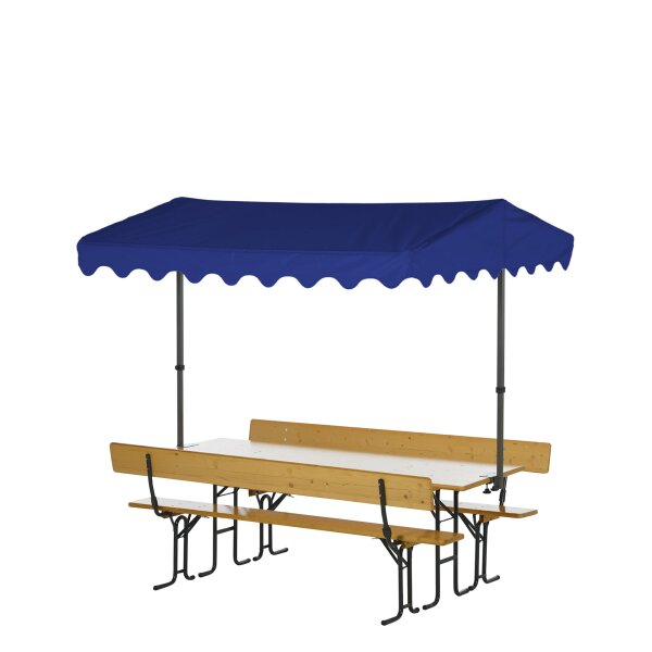 Beer table cover set 32mm blue