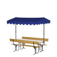 Beer table cover set 32mm blue
