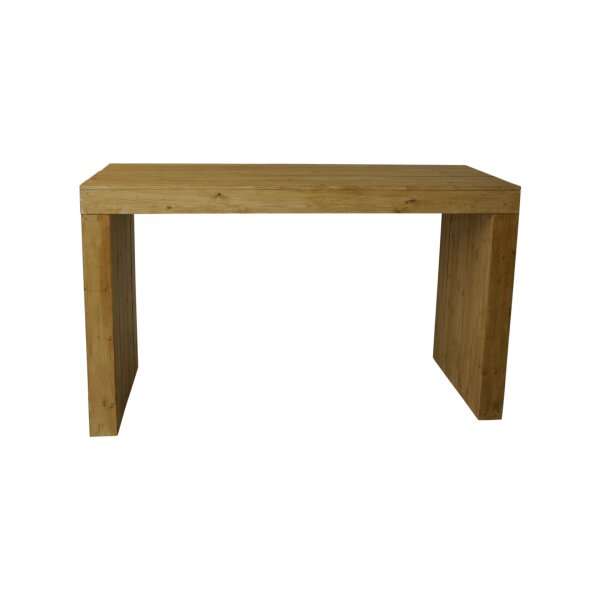 Bridge table Nantes USED LOOK 180x70xH=108 spruce real wood glazed oak colored