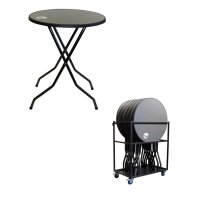 SET Freiburg Partytable (6 pieces) with trolley Universal...