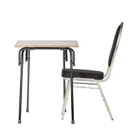 SET seminar table (30 units), TW seminar table (1 unit), banquet chair Lille HS / black with dots (30 units), TW banquet chairs (1 unit)