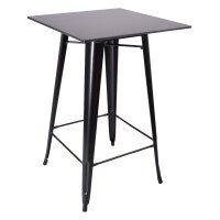 Partytable Alex Black/Black Compact/70x70cm