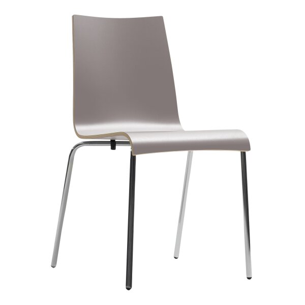 Stacking chair Ole Chrome / HPL Grey