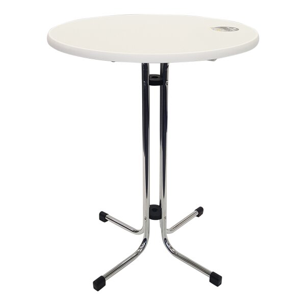 Standing table Mainz D 80cm Chrome/White