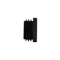 Floor slider U-Frame hammered anthracite 30x30mm plastic black