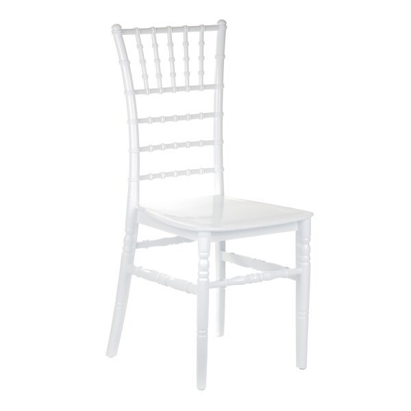 Stacking Chair Camelot Plastic White