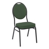 Banquetchair Lille Low hammerscale/green with dots