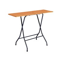 Standing table Freiburg 160x60cm anthracite / wood nature with bridge