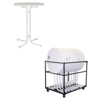Partytable Mainz Set (10 units) with Large Universal Transport Trolley (1 unit)