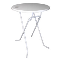 Stehtisch Brüssel D 85 Weiß/Weiß