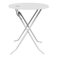 Stehtisch Brüssel D 85 Weiß/Weiß