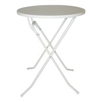 Stehtisch Brüssel D 70 Weiß/Weiß