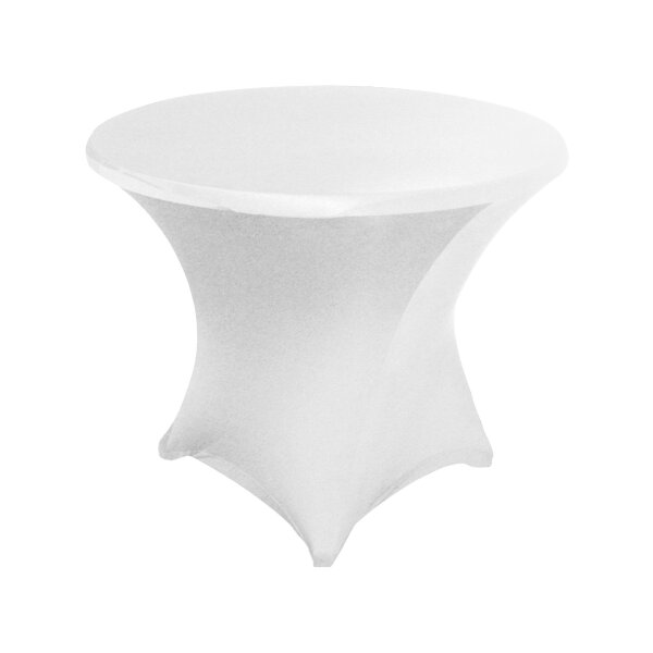Bistro tablecloth Miami D85cm White