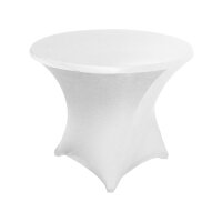 Bistro tablecloth Miami D85cm White