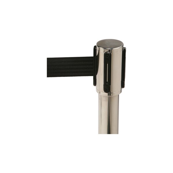 Head for barrier posts Automatic glossy / black