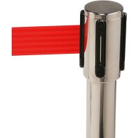 Barrier posts Automatic chrome / red