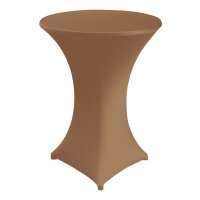 Partytable Cover Miami D70cm chocolate