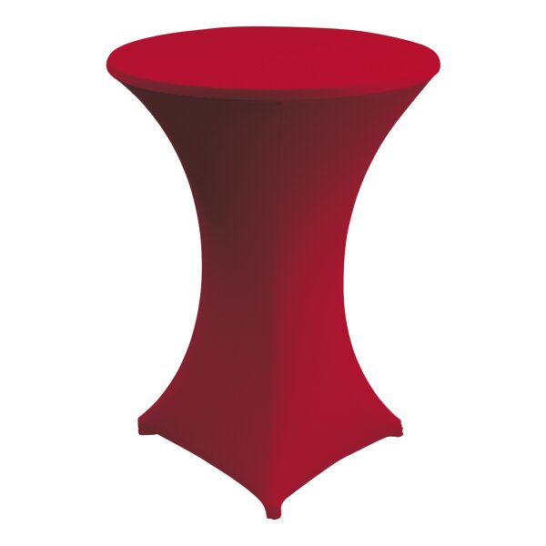 Partytable Cover Miami zip D80-85cm red