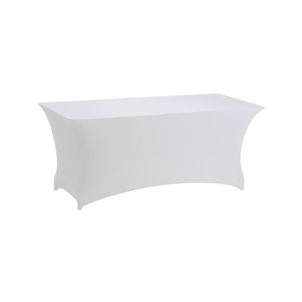 Table Cover Set Florida stretch 183x76cm white