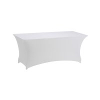 Table Cover Set Florida stretch 183x76cm white
