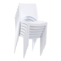 Stacking Chair Milan White