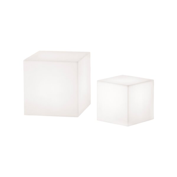 Cubo Soft PE weiß/ orange 43x43x45cm