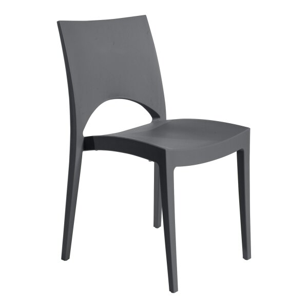 Stacking Chair Milan Plastic Anthracite