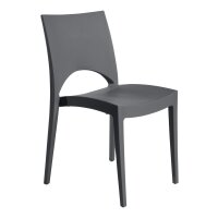 Stacking Chair Milan Plastic Anthracite